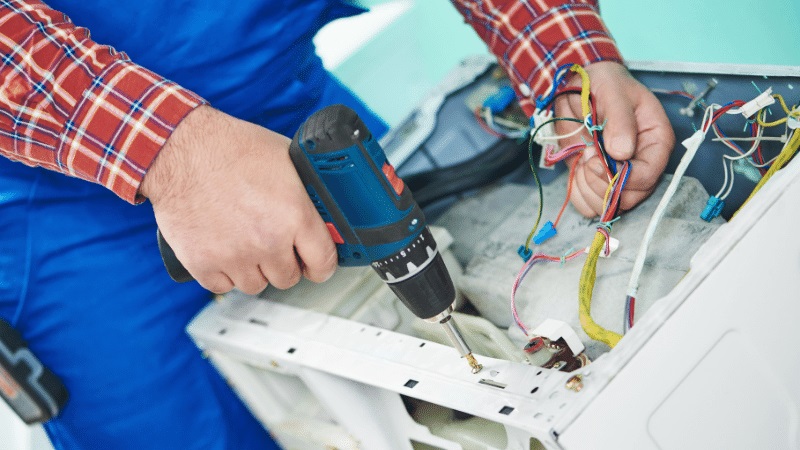 Çankaya Protherm Protherm çamaşır makinesi kart tamiri – Su almama arızası orijinal parça ile giderildi. - Teknik servis örneği