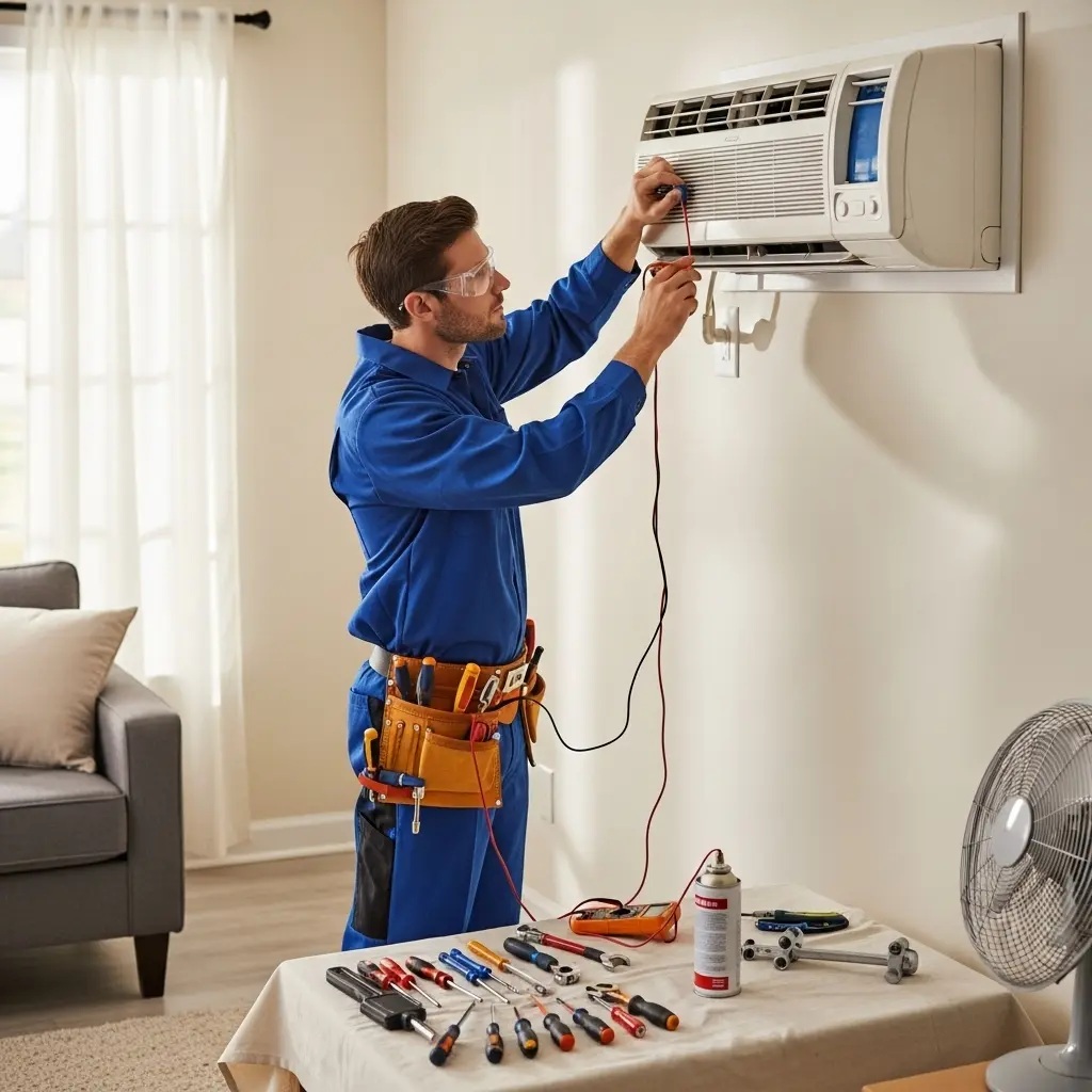 Çankaya Protherm Protherm klima gaz dolumu ve bakım – Enerji verimliliği artırıldı. - Teknik servis örneği